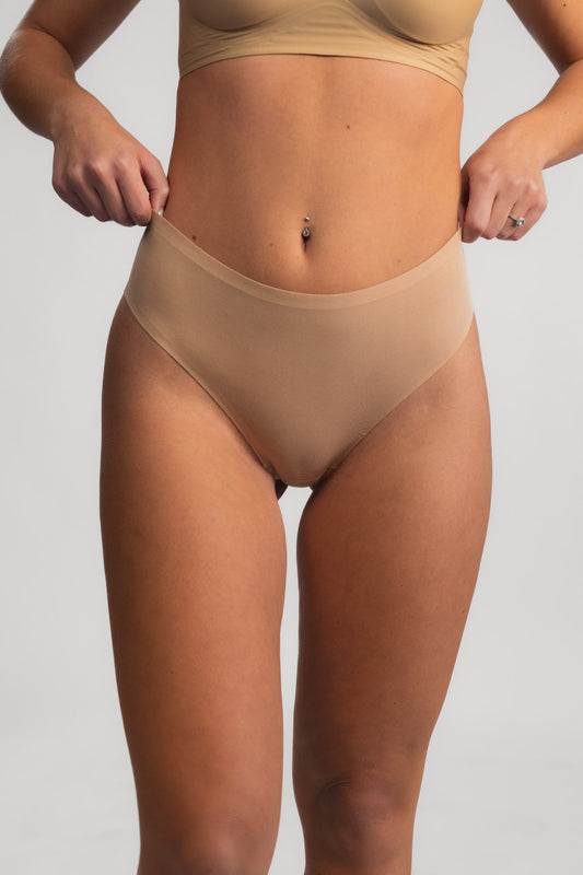 Seamless brazilke LUXE BEIGE - 2 kos