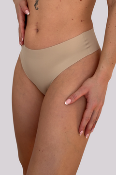 Bezszwowe majtki brazylijskie SCULPT BEIGE